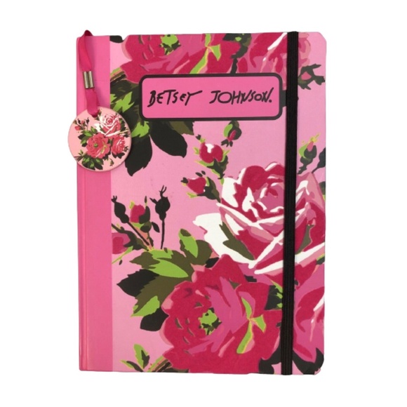 Betsey Johnson Other - BETSEY JOHNSON Journal Notebook Diary Pink Floral